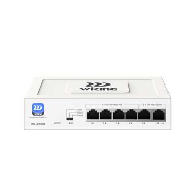 Wi-Tek WK-PS206 Poe 4+2 MB