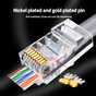 Экранированный сквозной коннектор RJ45 для FTP CAT6