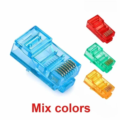 Цветные коннекторы RJ45 для UTP CAT5