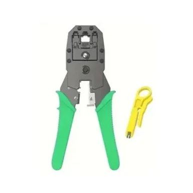 Кримпер для обжима RJ45 зелёный 4P/6P/8P