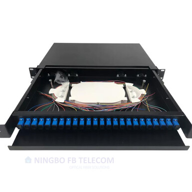 Оптический кросс ODF 24 порта LC Simplex SM (48 пигтейлов)