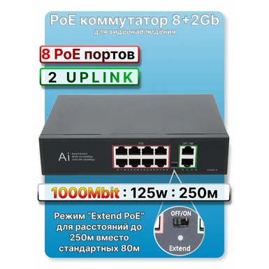AI UP LINK GB POE 8+2